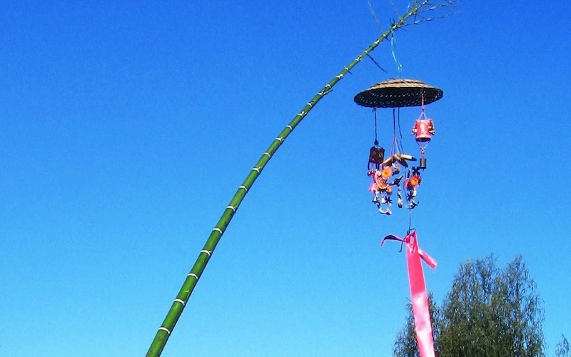 Le cây nêu du Têt dans le Nord du Vietnam