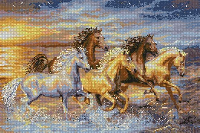 Les tableaux représentant des chevaux au galop sont souvent accrochés dans la maison pour attirer le succès.