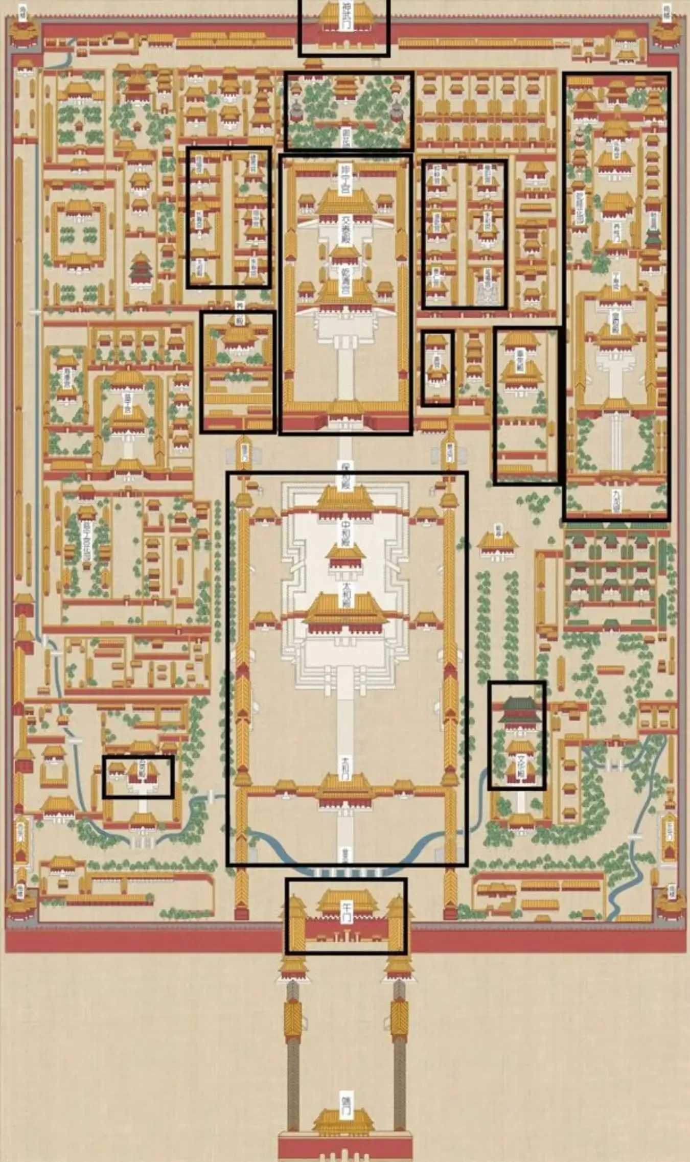 Forbidden City Map.