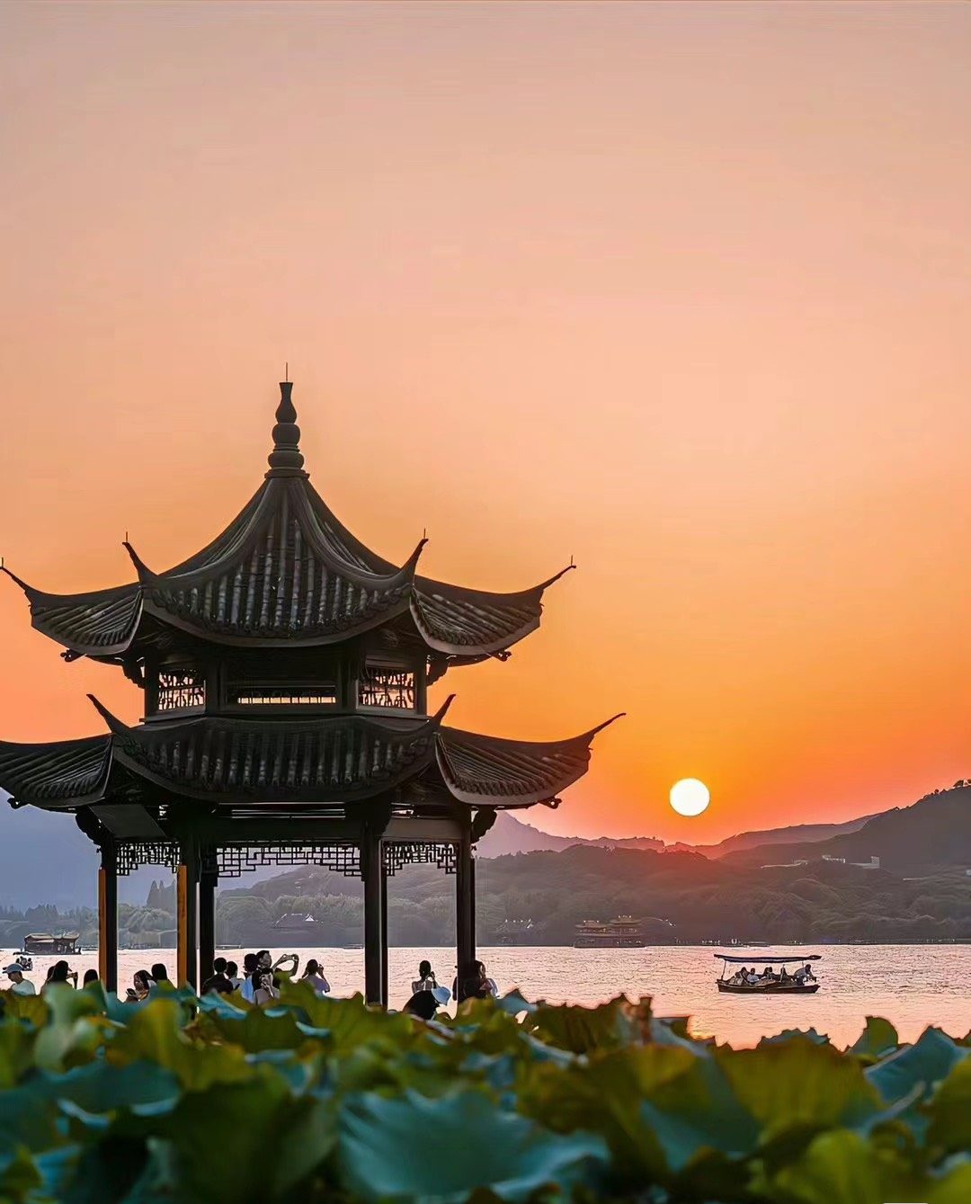 Summer in Hangzhou West Lake.