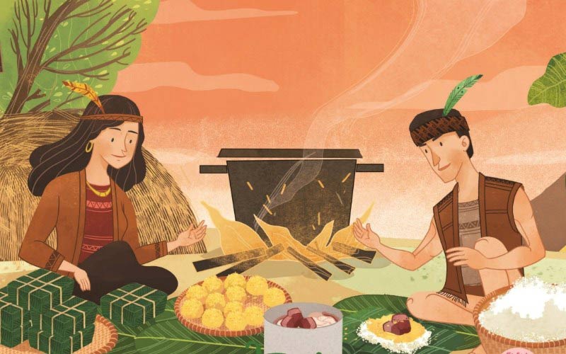 The origin of banh chung is closely linked to the legend of Prince Lang Lieu.